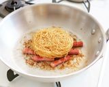 生クリーム不使用☆カルボナーラ焼ビーフン作り方4写真
