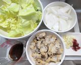 ごはんですよ！でアサリとキャベツのパスタ作り方1写真