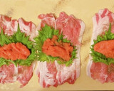 明太しそとんかつ〜巻くだけ簡単〜作り方3写真