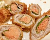 明太しそとんかつ〜巻くだけ簡単〜作り方6写真