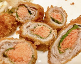 明太しそとんかつ〜巻くだけ簡単〜作り方6写真