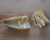 【野菜ソムリエ】京たけのこの姫皮きんぴら作り方1写真