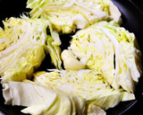 焼きキャベツとはまぐりの酒蒸し作り方3写真