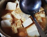 鶏もつ豆腐(味噌味)作り方4写真