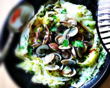 焼きキャベツとはまぐりの酒蒸し作り方6写真