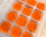 #離乳食 中期 にんじん作り方5写真