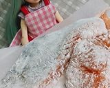リカちゃん♡絹さやスクランブル添え鮭作り方4写真