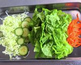 いろんな野菜とコーンの和風サラダ作り方1写真
