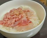 鯛刺と鮪タタキの二色寿司作り方4写真
