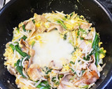 もんじゃ焼きみたいな、もやし卵炒め作り方10写真