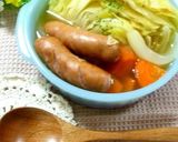 大きめ野菜とウインナーの“食べる”スープ作り方10写真