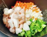 炊飯器でシーフードピラフ作り方3写真