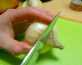 新玉ねぎと豆乳の和風ポタージュ作り方1写真