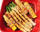 超簡単♡アスパラと長芋の肉巻き作り方8写真