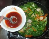 ケチャップ炒め♪簡単鶏むね肉と小松菜作り方13写真