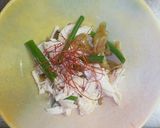 鶏のささ身と搾菜和え物作り方7写真