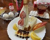 フルーツサンドのモーニング作り方5写真