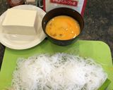 低糖質。豆腐と玉子と白滝のスープ。作り方1写真