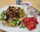 生筍とタコのオイスターソース炒め　桜風味作り方8写真