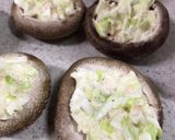 椎茸のねぎたらこ焼き作り方3写真