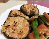 椎茸のねぎたらこ焼き作り方6写真
