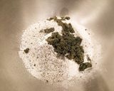 よもぎパン(捏ねない)甘納豆入り作り方1写真