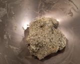 よもぎパン(捏ねない)甘納豆入り作り方5写真