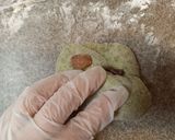 よもぎパン(捏ねない)甘納豆入り作り方14写真