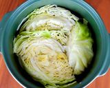驚きのおいしさ！春キャベツのオイル蒸し。作り方2写真