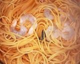 ケチャップでエビトマトクリームパスタ作り方4写真
