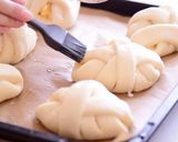 朝食に🍳卵とチーズのふわふわミルクパン作り方11写真