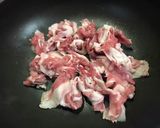 ◎◎イタドリと豚肉の味噌炒め◎◎作り方3写真