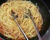 アンチョビトマトパスタ黒ニンニクのせ作り方7写真