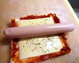 リサーラソーセージのおつまみロールサンド作り方4写真