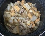 新玉ねぎと豚こま肉＆厚揚げのうま煮♪作り方6写真