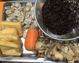 ひじきとベビーホタテ・舞茸の煮物♪作り方1写真