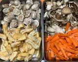 ひじきとベビーホタテ・舞茸の煮物♪作り方2写真