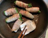 菜の花の豚ばら肉巻き☆塩レモン味作り方4写真