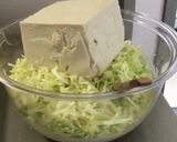 簡単！豆腐でふわっふわお好み焼き作り方2写真