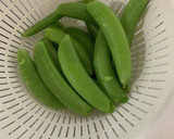 スナップエンドウと豆腐の和風炒め作り方1写真