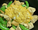 スナップエンドウと豆腐の和風炒め作り方7写真