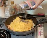 舞茸と塩昆布のパスタ作り方8写真