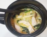 レンジで簡単♪オートミール☆ 鶏雑炊☆作り方6写真