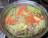 キャベツの豚肉ミルフィーユすき焼き味作り方3写真