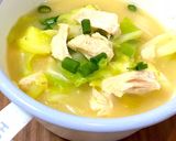 柚子胡椒香るささみと春キャベツのお味噌汁作り方17写真