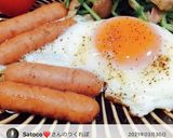 我が家の朝食　ぱっかーんウインナーエッグ作り方19写真