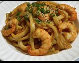 エビ炒めうどん作り方8写真