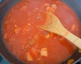 【簡単】魚介のトマトソースパスタ作り方4写真