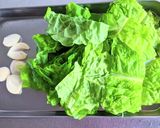 サンチュの炒青菜（ツォチンツァイ）作り方2写真