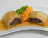 薄切り肉と野菜の油揚げ＆キャベツ巻き作り方16写真